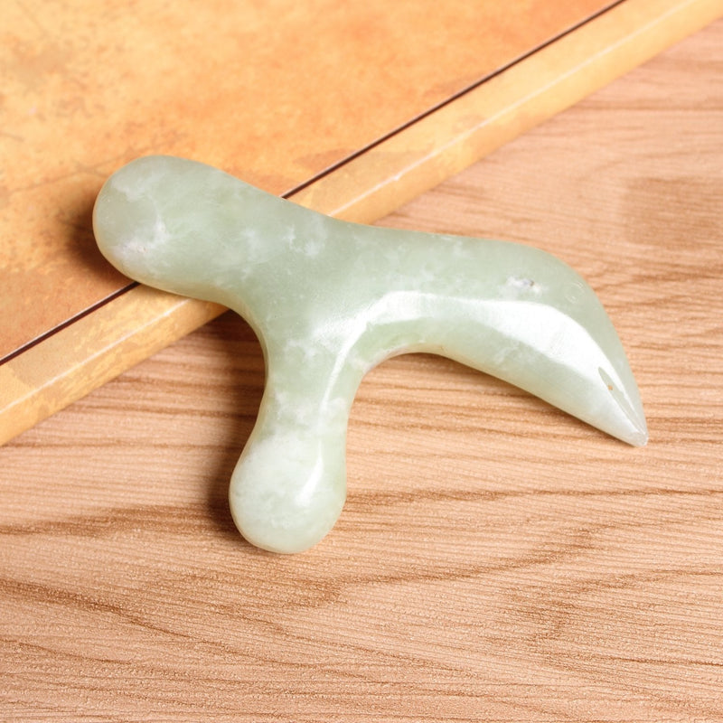 Ewin24 Natural Jade Foot Massager Acupuncture Point Massage Foot Care Therapeutic Relief Tool - NewNest Australia