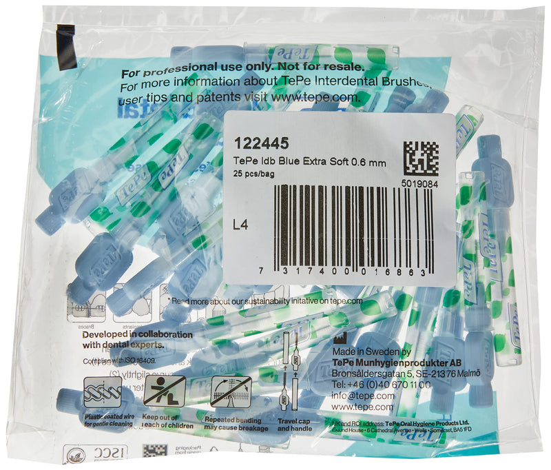 TePe interdental brushes X-soft LIGHT BLUE 0.6 mm, 25 pieces single - NewNest Australia