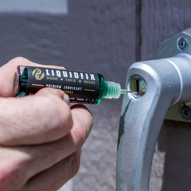 LIQUIDFIX LiquidFix Door, Lock, and Hinge Lubricant | 4 oz Dropper + 0.5 Needle Combo Pack Door & Sliding Long-Lasting Squeaky Oil for Hinges Glass Doors - NewNest Australia