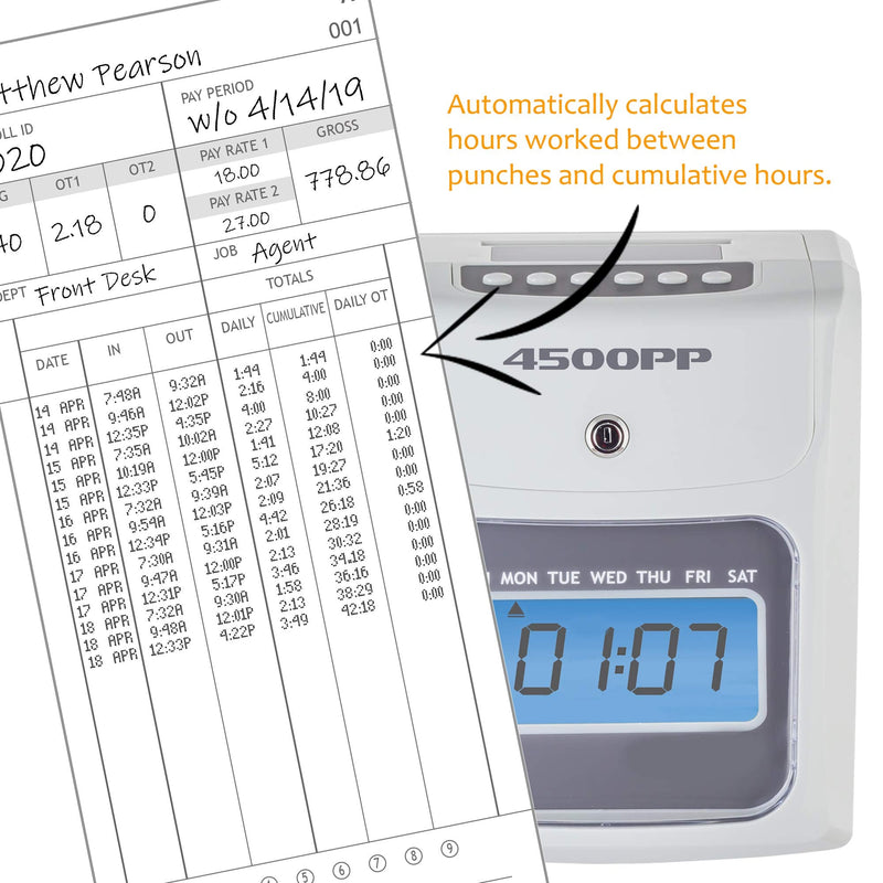 Nile Products, 4500PPRIB, Genuine and Authentic Time Clock Replacement Ribbon for the Nile Products 4500PP Calculating Time Clocks, Time Clock Ribbon - NewNest Australia