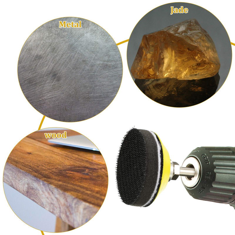 425 Pieces 2 Inch Sanding Discs Grinding Abrasive Sandpaper Sander Sheets with 1 Pieces 1/4 Inch Round Shank Backing Pad 2 Pieces Soft Foam Buffering Pads Assorted Grit, 40-3000 Grit - NewNest Australia
