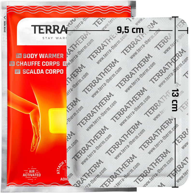TerraTherm heat patches back, neck and shoulders - 12 hours of pleasant deep warmth, back warmer - body warmer self-adhesive and air-activated - 10 pieces - NewNest Australia