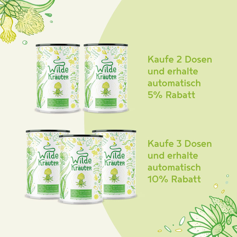 Wild Herbs Nutrient-Rich Phyto-Elixir With Medicinal Herbs, Adaptogens, Algae, Roots And Flowers With Ashwagandha, Opc, Nettle, Dairy Thistle, Chlorella, Yarrow - NewNest Australia