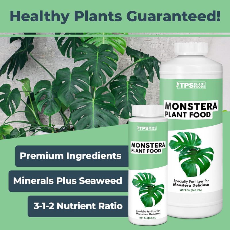 Monstera Plant Food for Monsteras and Philodendrons, Tropical Houseplant Liquid Fertilizer 8 oz (250mL) 8 oz (1/2 Pint) - NewNest Australia