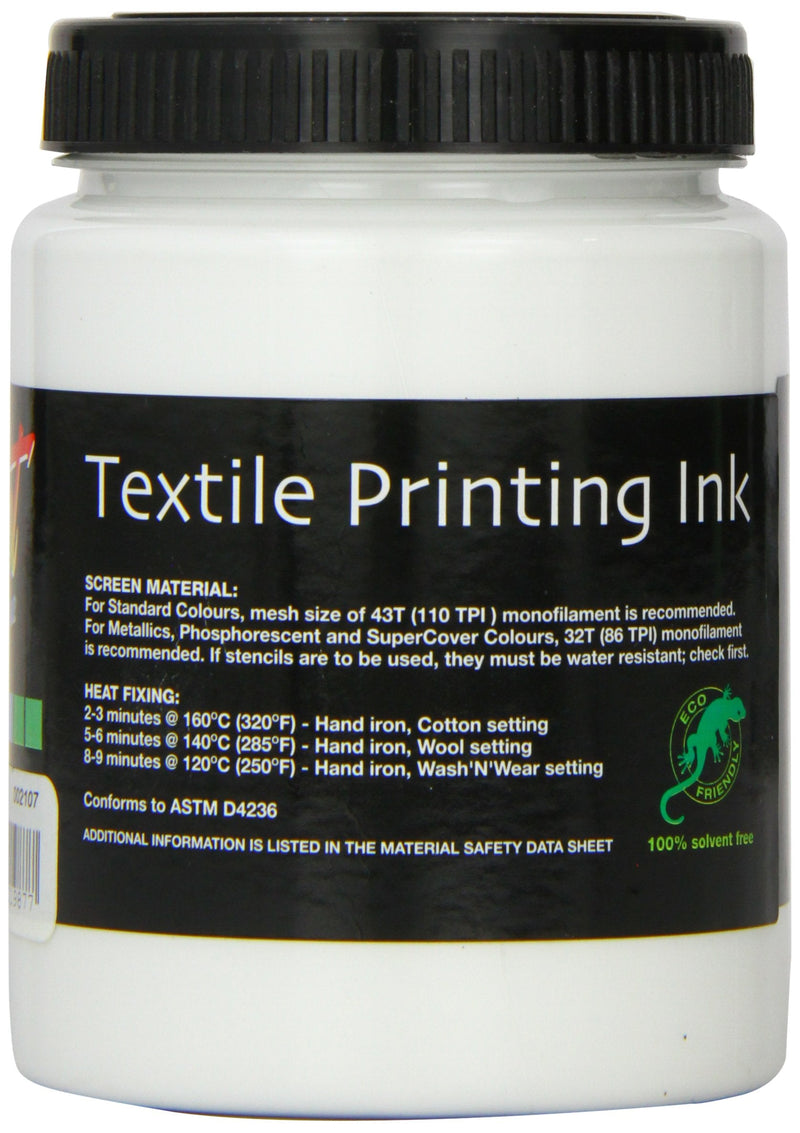Permaset Aqua 300ml Fabric Printing Ink - Standard White - NewNest Australia
