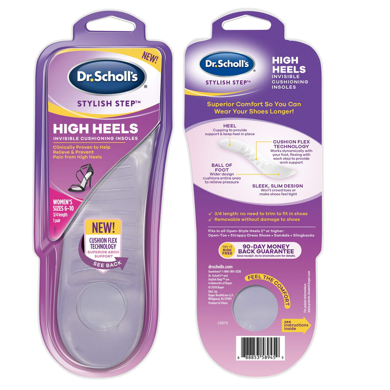 Dr. Scholl's Cushioning Insoles for Everyday Flats, Low Heels, Dress, Casual Shoes, Boots for Women's 6-10 Clear Gel - NewNest Australia