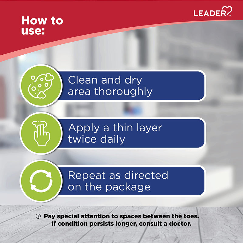 Leader Athlete's Foot AF Powder, Moisture Absorbing, Talc-Free, 2.5 oz, Compare to Zeasorb, Pack of 1 - NewNest Australia