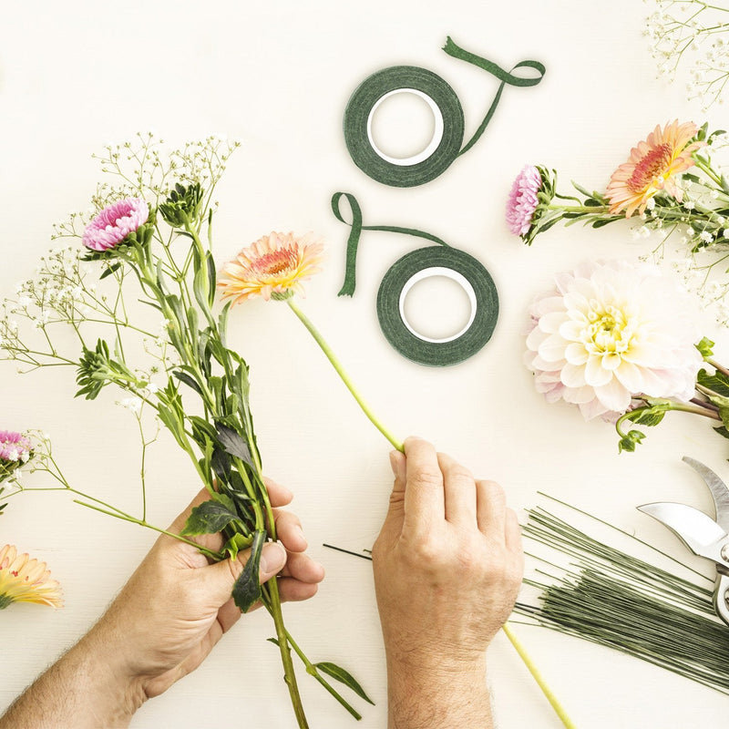 eBoot Floral Arrangement Kit 1/2 Inch Floral Tape, 22 Gauge Floral Wire and 100 Pieces Ball Head Pins - NewNest Australia