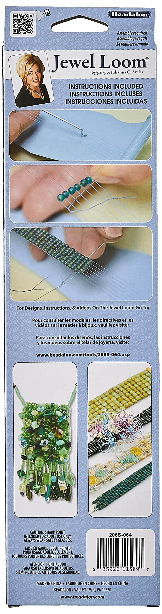 Beadalon Jewel Loom Kit: Beading Loom, Needle, Threader, Pouch 1 Pack - NewNest Australia