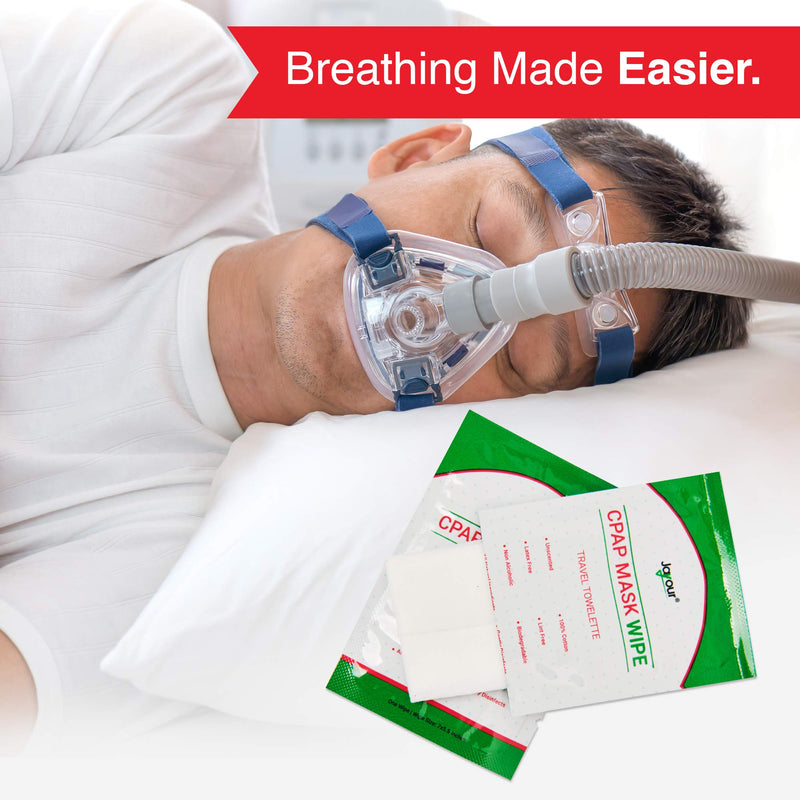 40 Pack - Travel CPAP Mask Wipe Towelettes - 40 Wipes Total {1 Wipe Per Packet} Unscented, 100% Cotton, Lint Free | For Cleaning CPAP Mask | Perfect For Travel - NewNest Australia