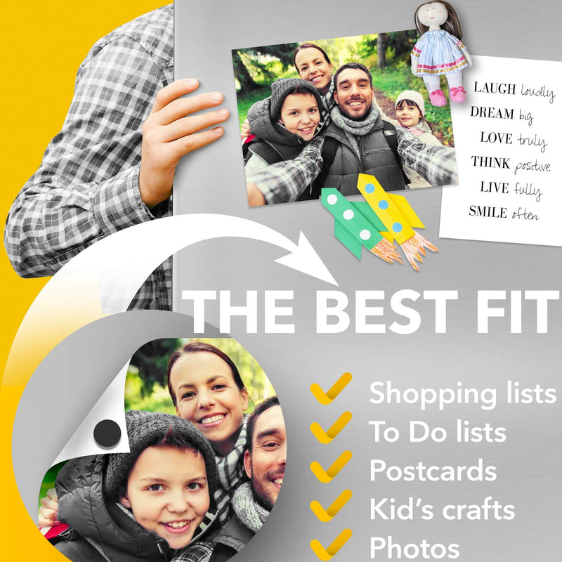 Magnetic Dots - 80 Self Adhesive Magnet Dots (0.8" x 0.8") - Peel & Stick Magnetic Circles - Flexible Sticky Magnets - Sheets is Alternative to Magnetic Squares, Stickers, Strip and Tape - NewNest Australia