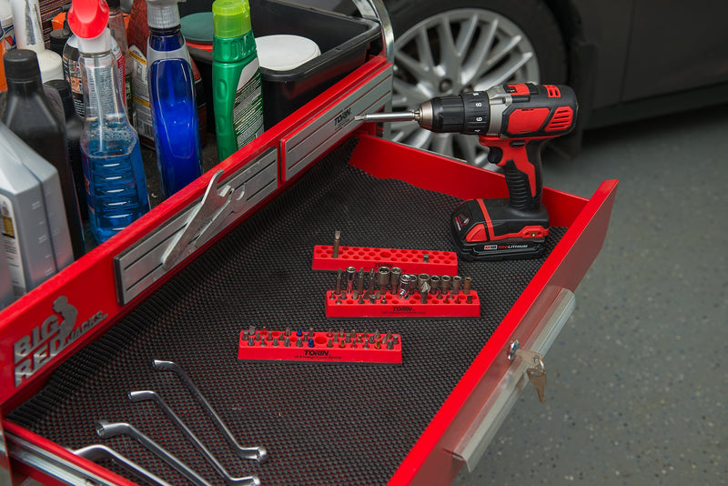 BIG RED MTO581T Torin Tool Storage Organizer: Magnetic Caddy Hex Bit Rack - NewNest Australia