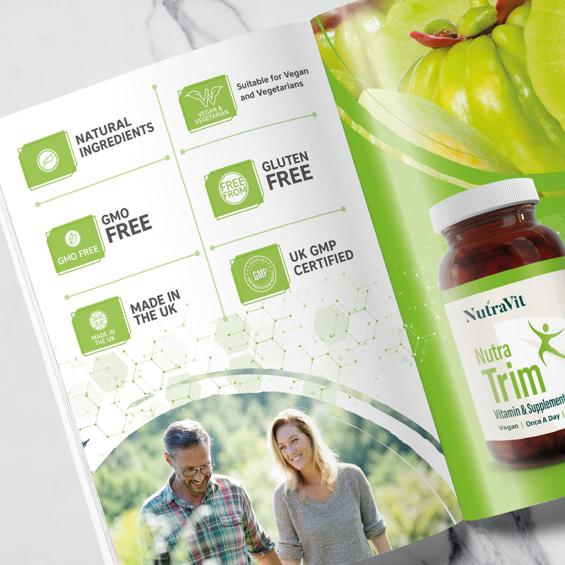 NUTRATRIM - Weight Management Supplement | Slimming Tablets - 30 Tablets - Helps Achieve Weight Goals & Digestion | with Raspberry Ketones, Apple Cider Vinegar & Green Tea - Vegan - NutraVit - NewNest Australia