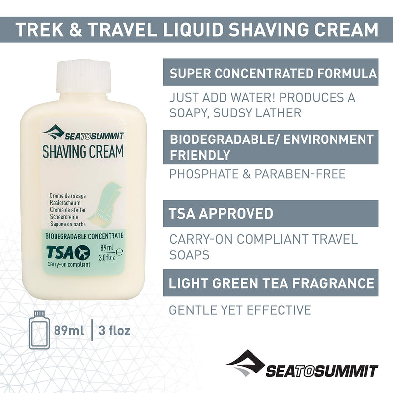 Sea To Summit - Trek and Travel Pocket Liquid Shaving Cream, travel shaving foam, 89ml - NewNest Australia