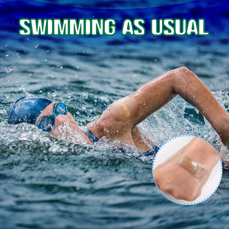50 Pieces Transparent Stretch Adhesive Bandage Waterproof Transparent Film Dressing Bandages 4 x 4.75 Inches Clear Adhesive Dressing Tape for Swimming Showering, Octagon 4 x 4.75 Inch - NewNest Australia