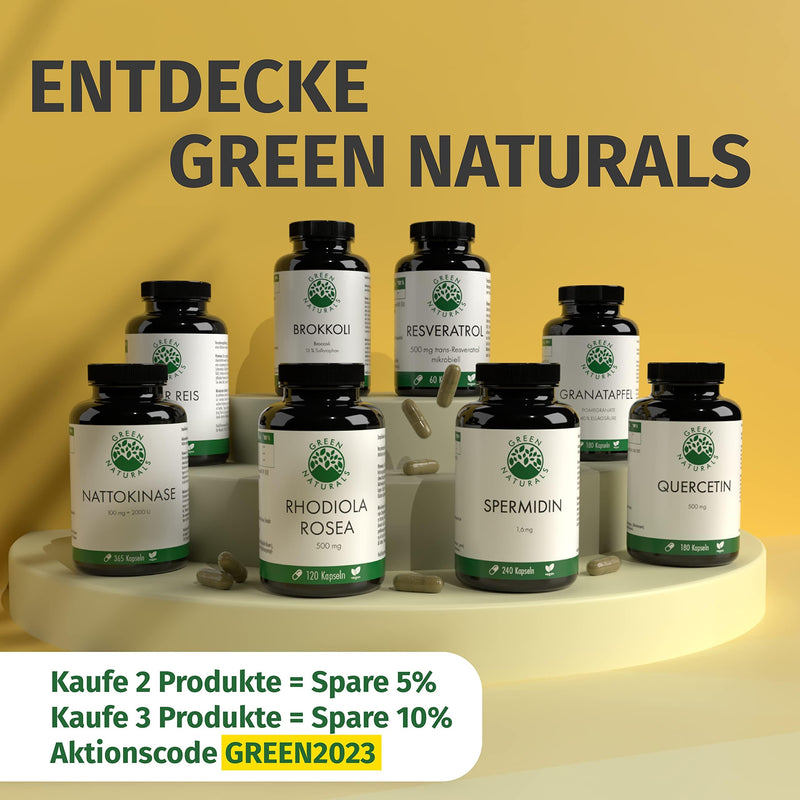 Quercetin - 180 capsules of 500 mg each made in Germany - 100% vegan & without additives - supply for 6 months - NewNest Australia