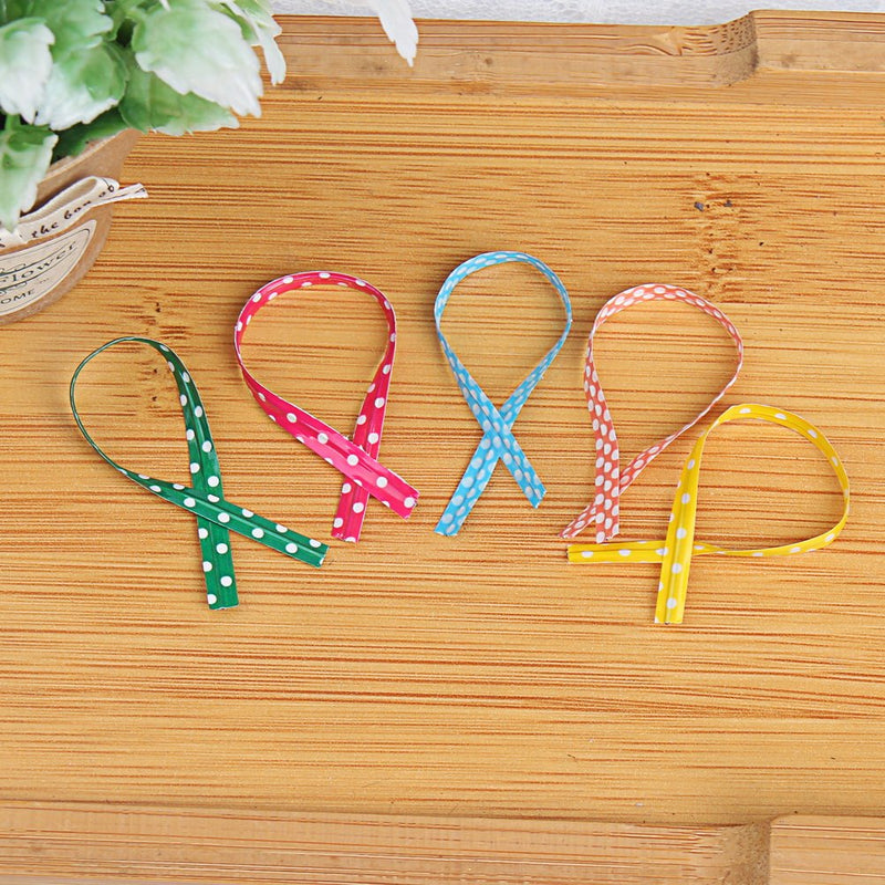 Pengxiaomei 500 Pcs 4 Inch bag Twist Ties, Colorful Bag Ties for Cellophane Party Bag - NewNest Australia