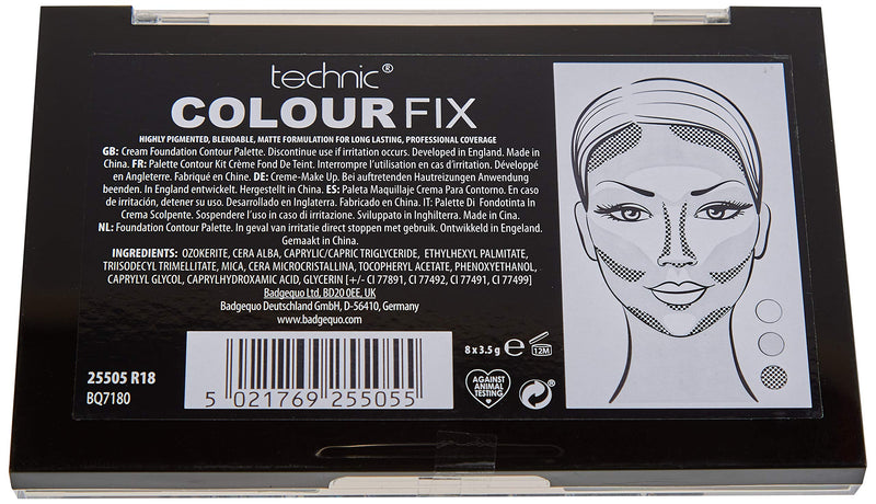 Technic Colour Fix CREAM FOUNDATION CONTOUR PALETTE KIT - NewNest Australia