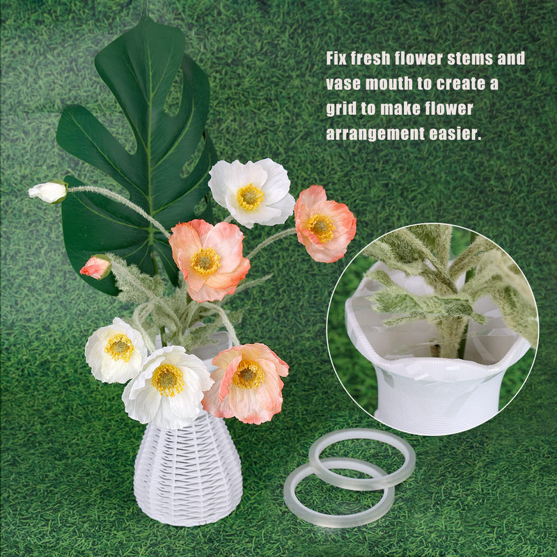 LUTER 2pcs 1/4inch x 36yards Clear Floral Tapes, Heat Resistant Waterproof Flower Arrangement Tape for Bouquets Various Flower Crafts 6mm x 36yards Transparent - NewNest Australia