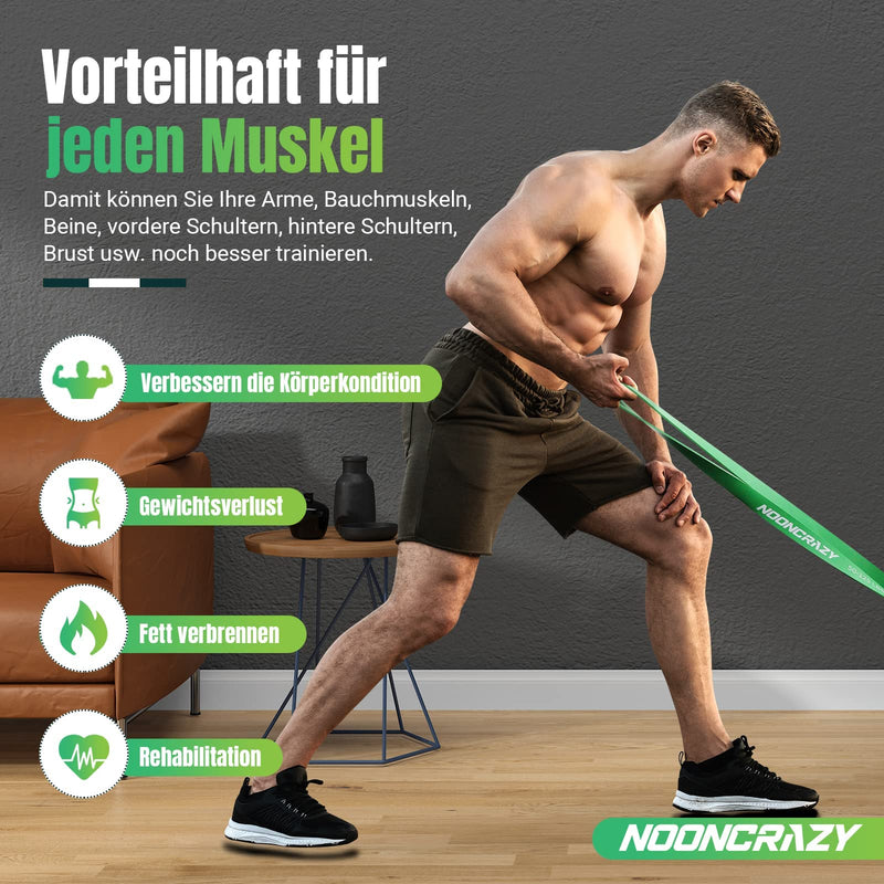 Nooncrazy Resistance Bands, Various Levels Resistance Bands With Door Anchor And Handles, Fitness Bands For Strength Training, Training, Physiotherapy, Yoga For Men And Women - NewNest Australia