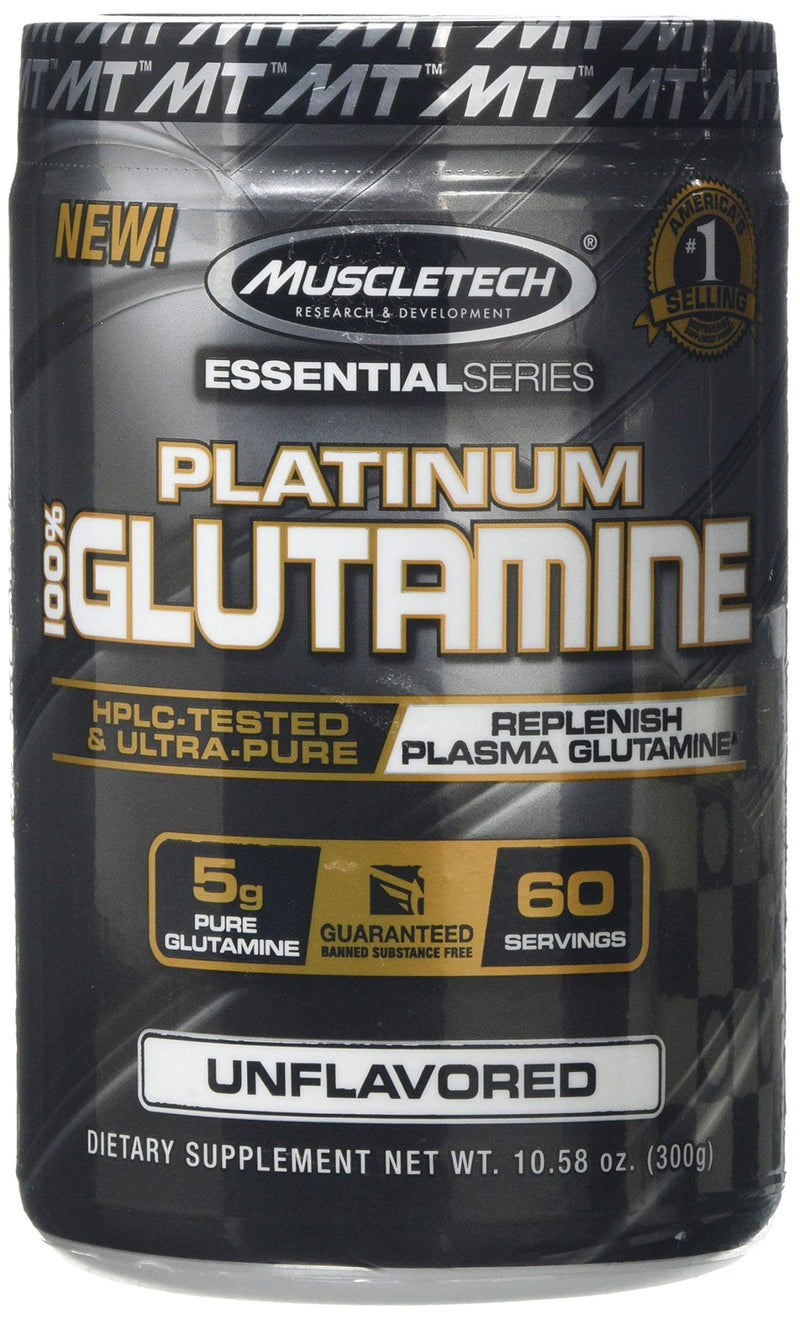 Glutamine Powder | MuscleTech 100% Pure L Glutamine Powder | Post Workout Recovery Drink | L-Glutamine Powder for Men & Women | Muscle Recovery | Unflavored (60 Servings) - NewNest Australia