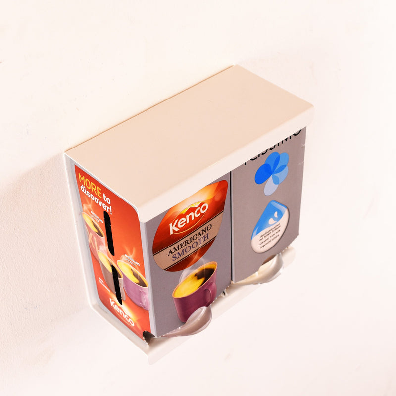 Tassimo 2 Box / 16 T-Disc Holder Wall Mount Pod Storage Dispenser Stand - White - NewNest Australia