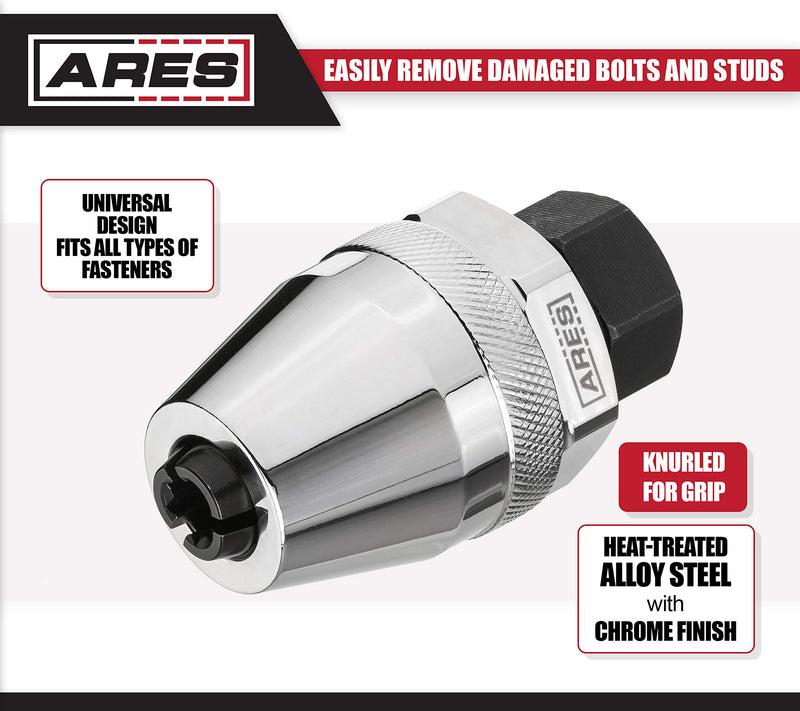 ARES 70016 - Damaged Bolt and Stud Extractor Tool - Grips and Removes 1/4-Inch to 1/2-Inch Studs - Ideal for Broken, Rounded Off, Painted Over, and Rusted Tight Bolts - NewNest Australia