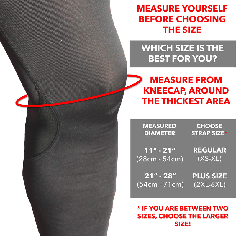 Patella Knee Strap Support Stabilizer & Plus Size Jumpers Knee Band - Patella Tendon Strap for Osgood Schlatter, Running, Patellar Tendonitis, Meniscus Tear, Women, Men, Youth Nude Beige (Single) Plus Size (2XL/3XL/4XL/5XL/6XL) - NewNest Australia