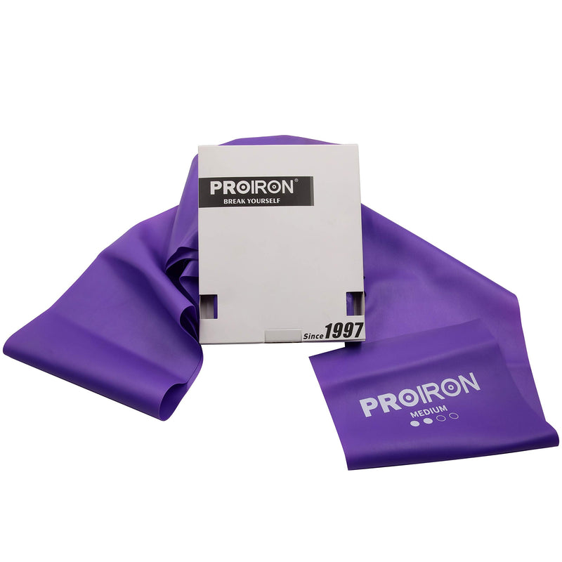 PROIRON Latex-Free Resistance Bands, Exercise Bands for Strength Training, Yoga, Pilates, Stretching, Home Gym Workout, Upper Lower Body, Light Medium Heavy b-Purple/2m/20lb - NewNest Australia