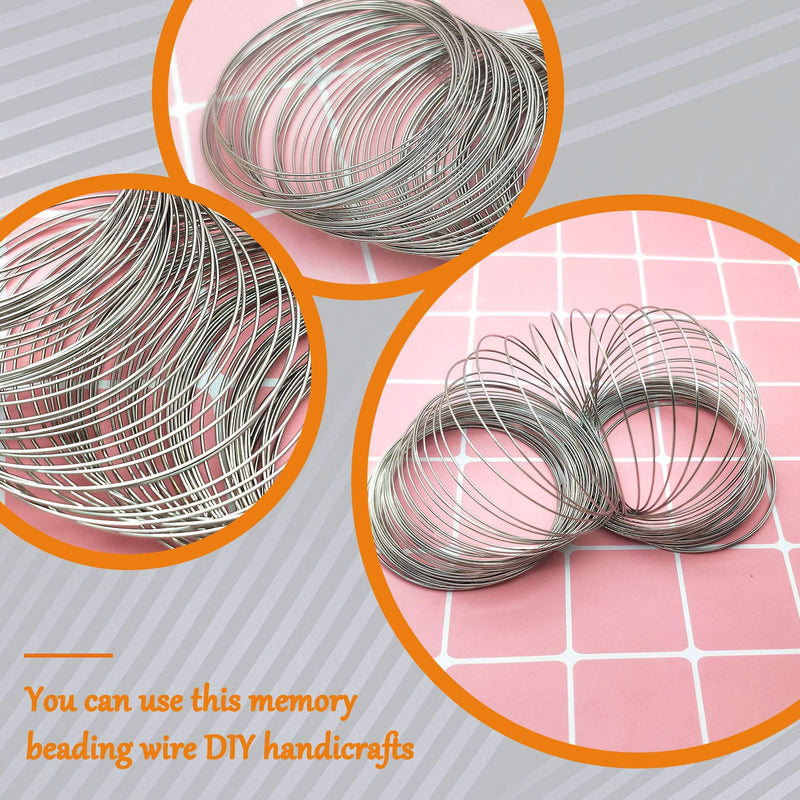 500 Loops Jewelry Wire Memory Beading Wire Steel Memory Wire Cuff Bangle Bracelet for Jewelry Making Supplies Art Creation Bracelet Necklace DIY Crafts Making Jewelry Making Dolls - NewNest Australia