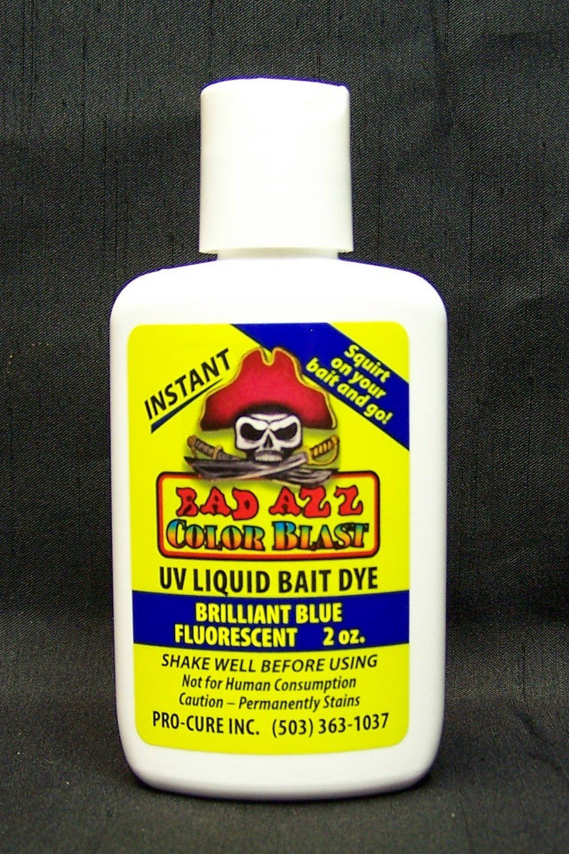 Pro-Cure Bad Azz Color Blast Liquid Bait Dye, 2-Ounce, Brilliant Blue Fluorescent - NewNest Australia