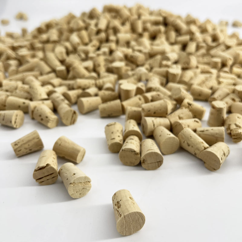 50 Small Mini Cork Plugs Cork Tops Stoppers Tapered Cork Bottle For DIY Craft Projects, 50 Corks - NewNest Australia