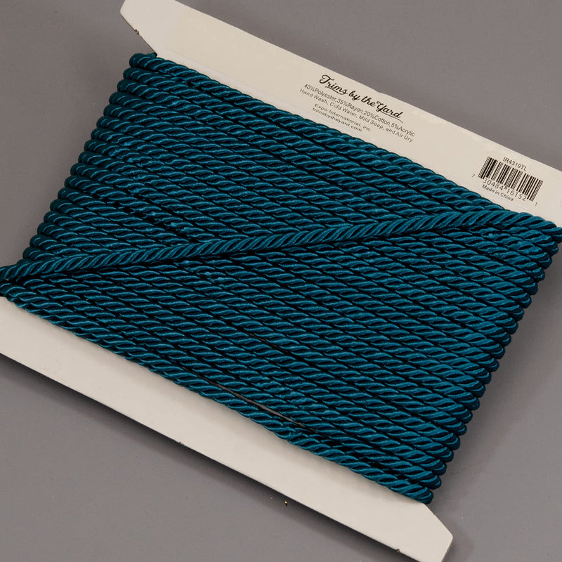 Trims by the Yard Rebekah 1/4" Twisted Cord Teal | (10 Yard Cut) Trim - NewNest Australia