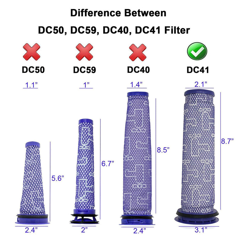 Lemige 2 Pack Post Filters & 2 Pack Pre Filters Replacement for Dyson DC65 DC66 DC41 UP13 UP20 Animal, Multi Floor and Ball Vacuums, Compare to Part #920769-01&920640-01 - NewNest Australia