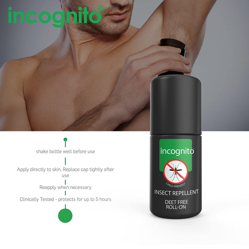 incognito anti mosquito bite pen 50 ml | Maximum effect, vegan, without DEET | Effectively protects against mosquitoes and other biting insects Anti-insect roll-on for adults and children - NewNest Australia