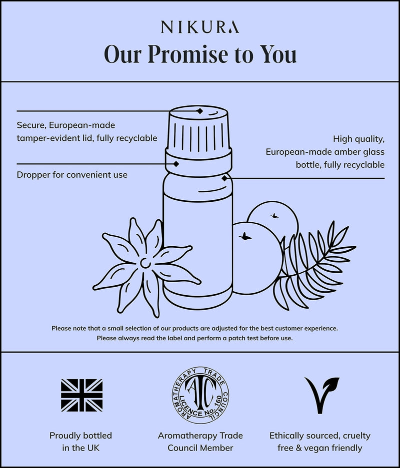 Nikura | Insect Repellent Essential Oil Blend - 10ml | Citronella, Lavender & Lemon | 100% Pure Natural Oils | Perfect for Aromatherapy, Humidifier & Diffuser | Vegan & UK Made 10 ml (Pack of 1) - NewNest Australia