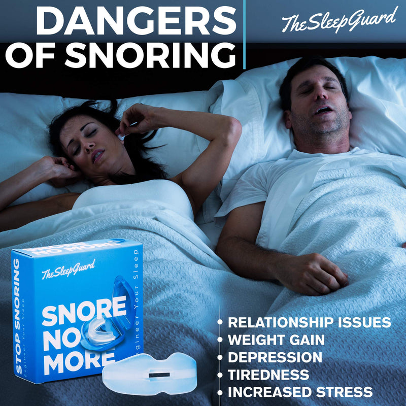 TheSleepGuard | Stop Snoring Solution Mouth Guard x1 | Sleep Aid and Snore Stopper | Best Anti Snoring Device, Mouthpiece & Gum Shield | Anti Snore Relief | Restful Sleep at Night for Men and Women - NewNest Australia