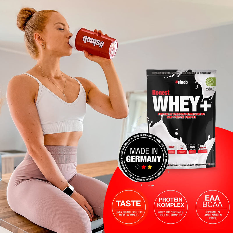 Honest Whey Protein Powder (Vanilla Icecream) 1 x 820 g. 12.5% isolate share. Instant soluble egg white protein powder with EAA & BCAA from fresh pasture milk Vanilla Icecream 820 g (pack of 1) - NewNest Australia