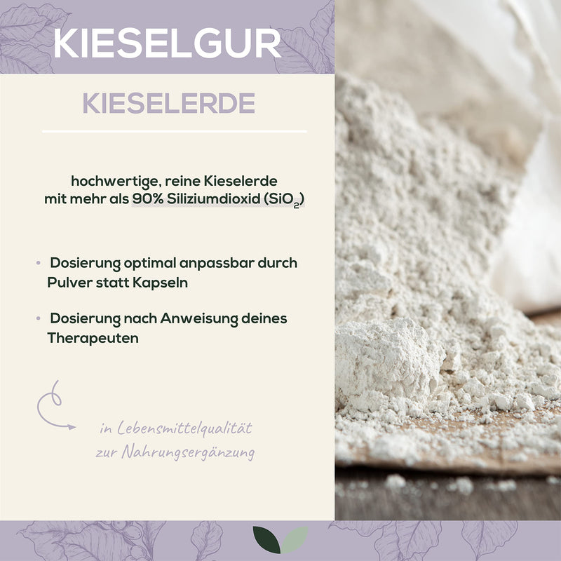 Diatomaceous earth powder 750 g bag for nutritional supplement | Natural silica from diatoms | High content of silica | Diatomaceous earth | Laboratory-tested quality from Austria - NewNest Australia