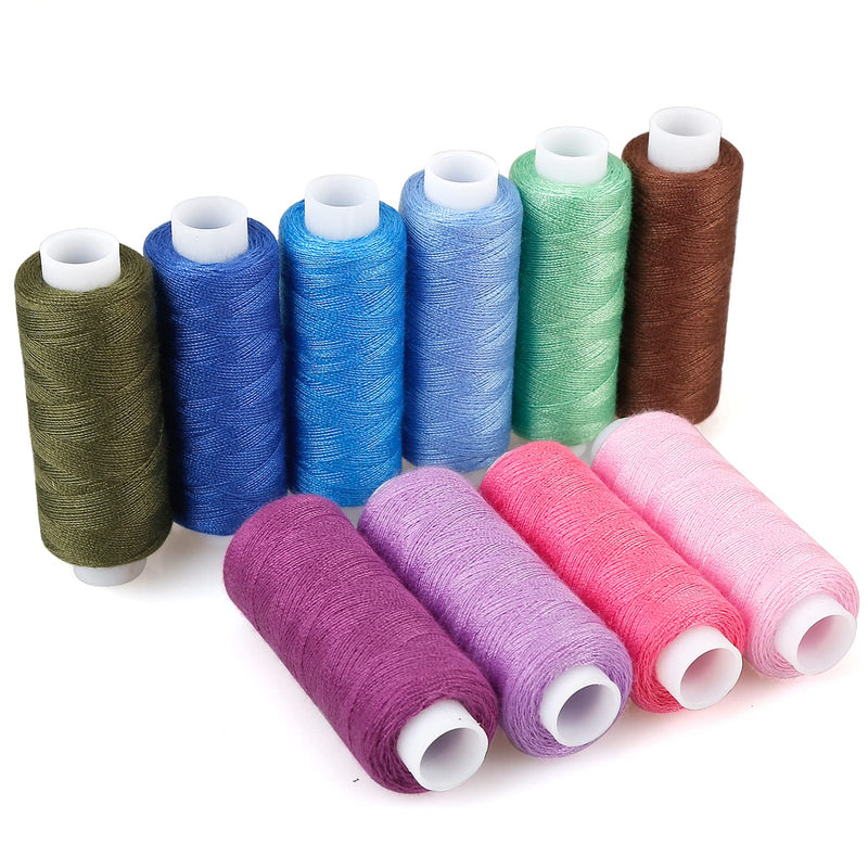 CiaraQ Sewing Threads Kits, 30 Colors Polyester 250 Yards Per Spools for Hand Sewing & Embroidery Machine - NewNest Australia