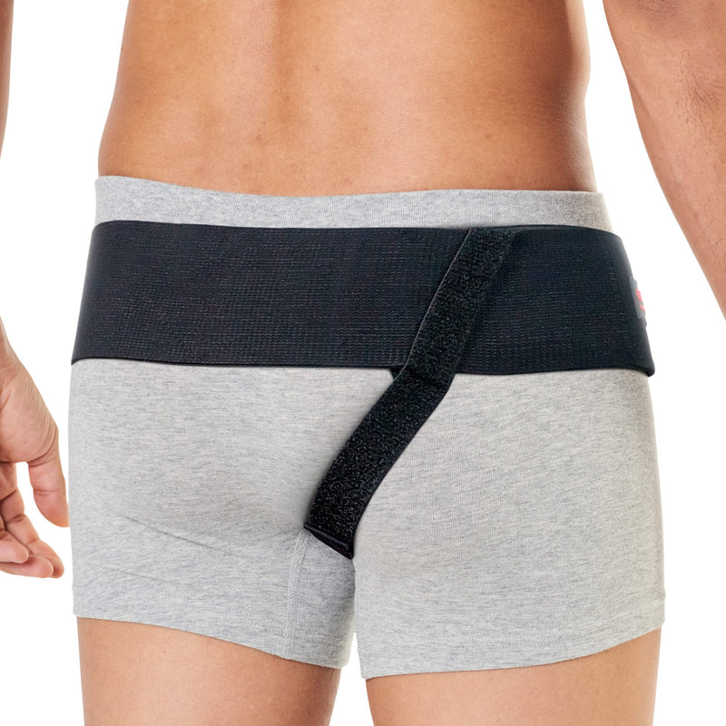 ORTONYX Inguinal Groin Hernia Belt for Men and Women with Removable Compression Pad and Adjustable Waist Strap, Hernia Support Truss for Inguinal, Incisional Hernias, Left / Right Side - Black S/M - NewNest Australia