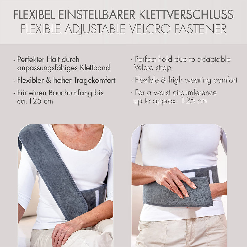 Promed Heating Belt Hgp-1.7, Heat Belt For Back And Kidneys, Heat Pad With Automatic Switch-Off, Heating Pad With Overheating Protection, 10 Temperature Levels, Quick Warm-Up, Washable - NewNest Australia