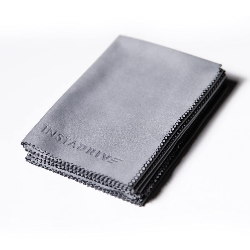 INSTADRIVE XXL 6 glasses cloths 30x30cm - glasses cleaning cloths made of microfiber for professional glasses cleaning (glass cloths) - NewNest Australia