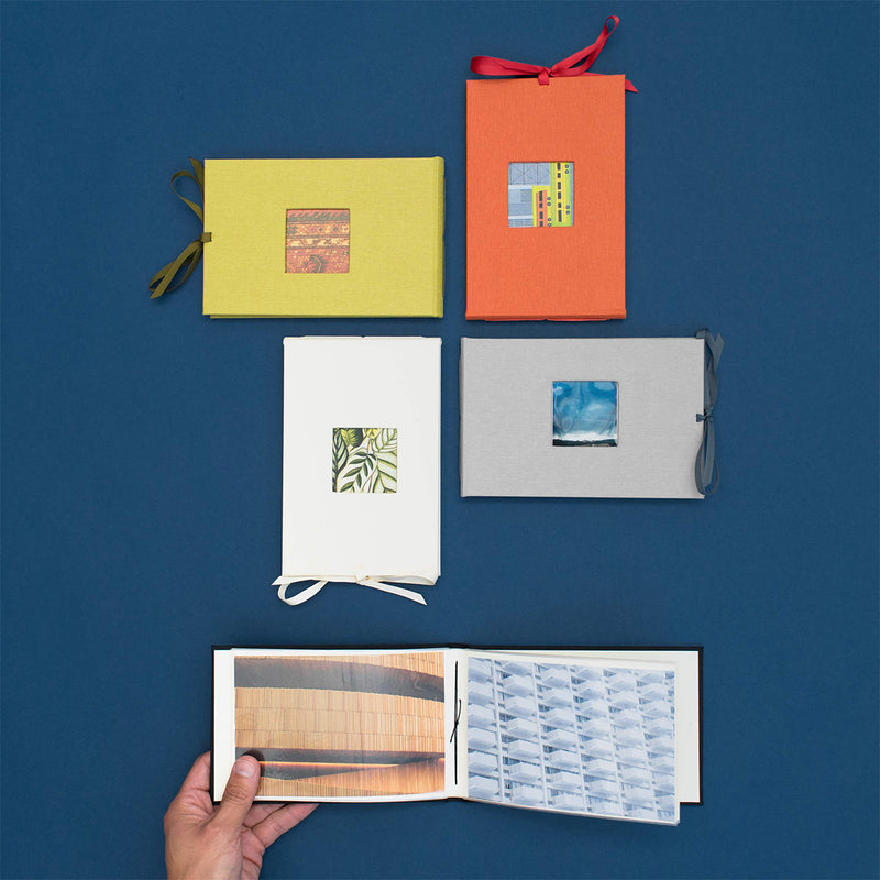 Kolo Noci Small 4x6 Photo Album, Holds 24 Photos, Ideal for Weddings and Baby Books, Amethyst Chambray - NewNest Australia