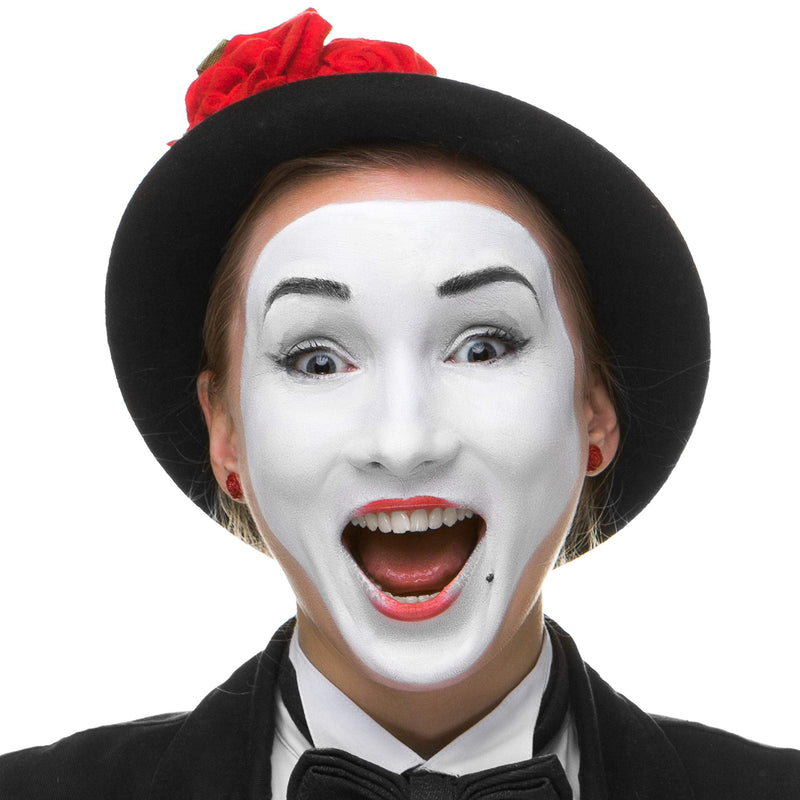 Narwhal Novelties White Face Paint - Clown Halloween Makeup For Stage Or Halloween Face Paint- Face & Body White Paint (Small 3.4 Ounces) 3.4 Ounce (Pack of 1) - NewNest Australia