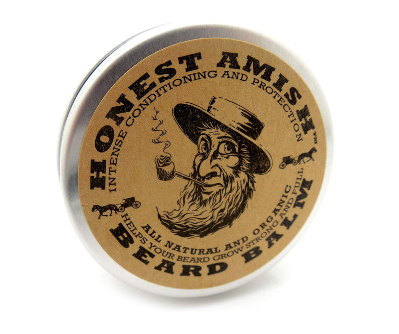 Honest Amish Beard Balm Leave-in Conditioner - Made with only Natural and Organic Ingredients - 2 Ounce Tin - NewNest Australia