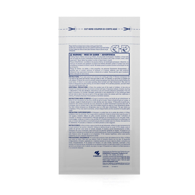 BeKoool Cooling Relief for Migraine Soft Gel Sheets Each, Multicolor, 4 Count - NewNest Australia