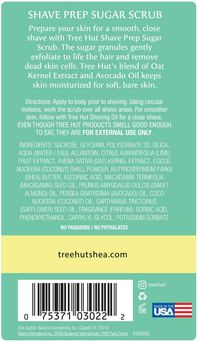 Tree Hut Bare Shave Prep Sugar Scrub, 9oz, Essentials for Soft, Smooth, Bare Skin - NewNest Australia
