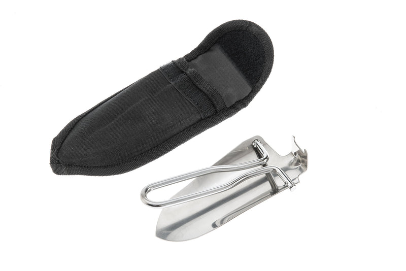 SE Stainless Steel Mini Folding Trowel - 8794SP Silver/Black - NewNest Australia