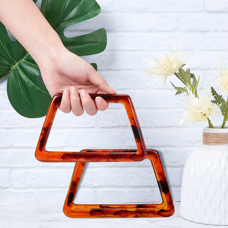 PH PandaHall 4pcs Trapezoid Bags Handles Decorative Handbag Handle Purse Handles Replacement for Handmade Beach Bag Handbags Straw Bag Crocheted Purse Making - NewNest Australia